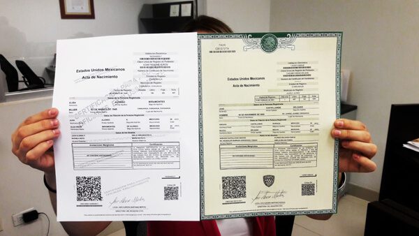 Imprime Una Copia Certificada De Tu Acta De Nacimiento