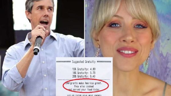 Beto O’Rourke y Holly Tuggy viralizan ticket en apoyo a inmigrantes