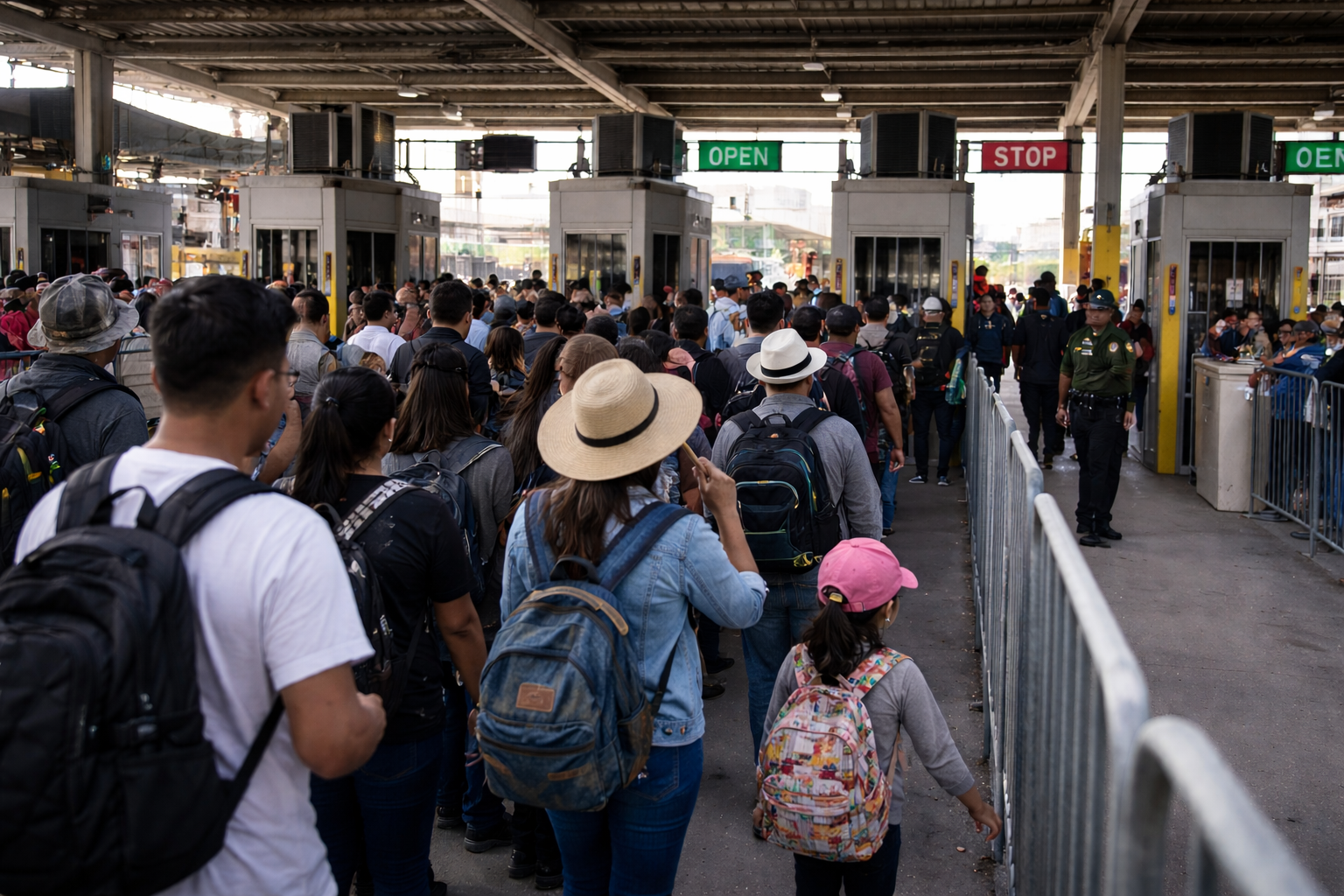 Cruces de migrantes en la frontera Estados Unidos-México caen a su nivel más bajo en más de 50 años