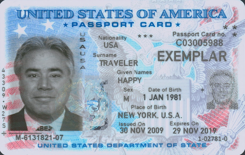 ¿Qué es la passport card en Estados Unidos?